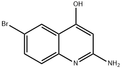 2-amino-6-bromoquinolin-4-ol Struktur