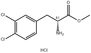 METHYL (2R)-2-AMINO-3-(3,4-DICHLOROPHENYL)PROPANOATE HCl, 880347-78-4, 结构式