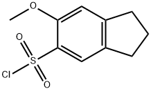 1H-Indene-5-sulfonyl chloride, 2,3-dihydro-6-methoxy- Struktur
