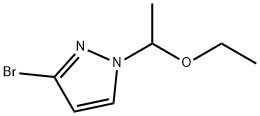 1H-Pyrazole, 3-bromo-1-(1-ethoxyethyl)- Structure