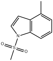 1H-Indole, 4-methyl-1-(methylsulfonyl)- Struktur