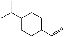 4-(propan-2-yl)cyclohexane-1-carbaldehyde, Mixture of diastereomers Struktur