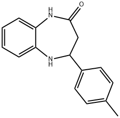 2H-1,5-Benzodiazepin-2-one, 1,3,4,5-tetrahydro-4-(4-methylphenyl)-,881901-98-0,结构式