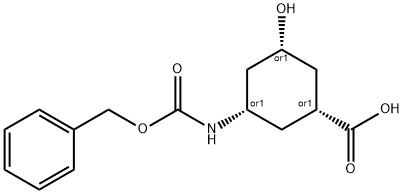 rel-(1S,3R,5S)-3-{[(benzyloxy)carbonyl]amino}-5-hydroxycyclohexane-1-carboxylic acid, 882855-68-7, 结构式