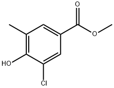 3-氯-4-羟基-5-甲基苯甲酸甲酯,883241-62-1,结构式