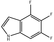 4,5,6-三氟-1H-吲哚,884494-65-9,结构式