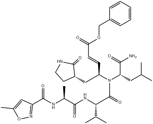 L-Leucinamide, N-[(5-methyl-3-isoxazolyl)carbonyl]-L-al Struktur