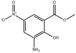 Benzoic acid, 3-amino-2-hydroxy-5-nitro-, methyl ester Structure