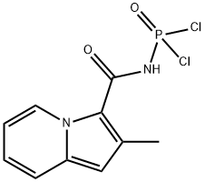 Phosphoramidic dichloride, [(2-methyl-3-indolizinyl)carbonyl]- (9CI) Structure