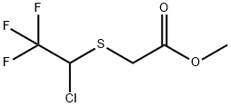 Acetic acid, 2-[(1-chloro-2,2,2-trifluoroethyl)thio]-, methyl ester,885460-98-0,结构式