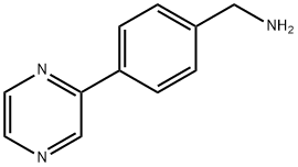 Benzenemethanamine, 4-(2-pyrazinyl)- Structure