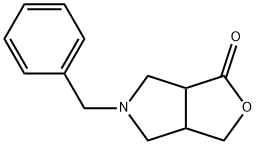 5-Benzyl-tetrahydro-3H-furo[3,4-c]pyrrol-1-one Struktur