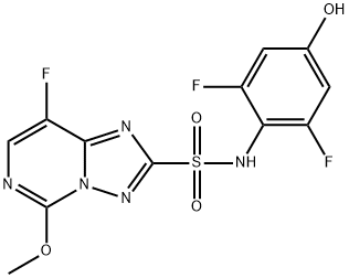 N-(2,6-Difluoro-4-hydroxyphenyl)-8-fluoro-5-methoxy[1,2,4]triazolo[1,5-c]pyrimidine-2-sulfonamide Structure