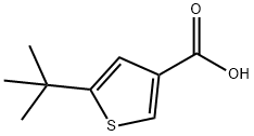 3-Thiophenecarboxylic acid, 5-(1,1-dimethylethyl)- 化学構造式