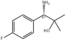 (S)-1-Amino-1-(4-fluorophenyl)-2-methylpropan-2-ol Struktur