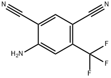 1,3-Benzenedicarbonitrile, 4-amino-6-(trifluoromethyl)- Structure
