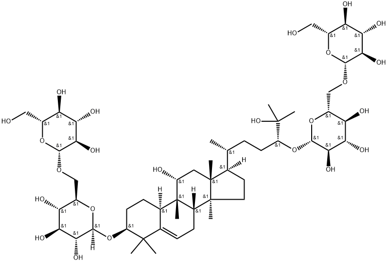罗汉果皂苷IVA 结构式