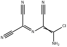 {[({E})-2-amino-2-chloro-1-cyanovinyl]imino}malononitrile 化学構造式