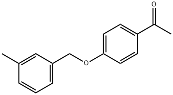 1-{4-[(3-甲基苯基)甲氧基]苯基}乙酮,890092-06-5,结构式