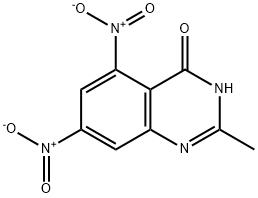 2-甲基-5,7-二硝基喹唑啉-4(3H)-酮,890092-86-1,结构式