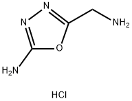 5-(氨甲基)-1,3,4-噁二唑-2-胺(二盐酸盐),89066-22-8,结构式