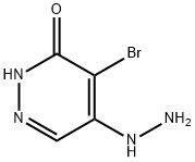 4-溴-5-肼基哒嗪-3(2H)-酮,89123-59-1,结构式