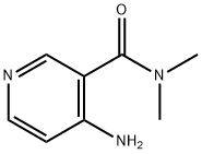 3-Pyridinecarboxamide, 4-amino-N,N-dimethyl- Struktur