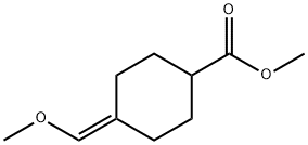 methyl 4-methoxymethylidene-cyclohexane carboxylate 化学構造式