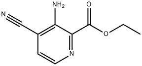 3-氨基-4-氰基吡啶甲酸乙酯, 89241-94-1, 结构式