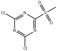 1,3,5-Triazine, 2,4-dichloro-6-(methylsulfonyl)- 结构式