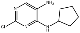 4,5-Pyrimidinediamine, 2-chloro-N4-cyclopentyl- Structure