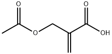 2-Propenoic acid, 2-[(acetyloxy)methyl]- Struktur