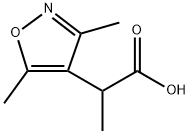 2-(dimethyl-1,2-oxazol-4-yl)propanoic acid Struktur