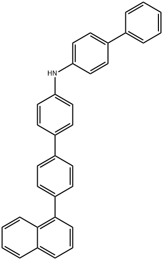 N-[1,1′-BIPHENYL]-4-YL-4′-(1-NAPHTHALENYL)[1,1′-BIPHENYL]-4-AMINE, 897921-61-8, 结构式
