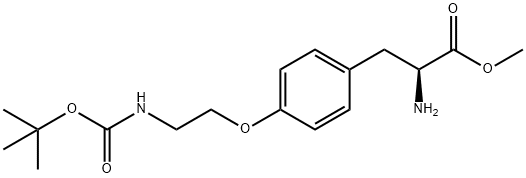 H-4-(2-(BOC-AMINO)ETHOXY)-PHE-OME, 897962-34-4, 结构式