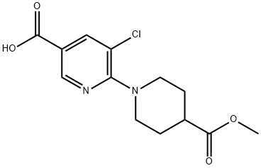 898228-77-8 3-Pyridinecarboxylic acid, 5-chloro-6-[4-(methoxycarbonyl)-1-piperidinyl]-