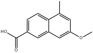 2-Naphthalenecarboxylic acid, 7-methoxy-5-methyl-,89837-31-0,结构式