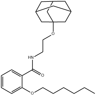 N-[2-(1-adamantyloxy)ethyl]-2-hexoxybenzamide|