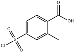 4-(chlorosulfonyl)-2-methylbenzoic acid,89938-64-7,结构式