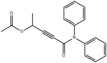 2-Pentynamide, 4-(acetyloxy)-N,N-diphenyl- Structure