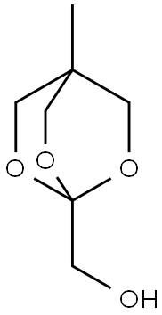 (4-甲基-2,6,7-三氧杂双环[2.2.2]辛烷-1-基)甲醇, 89995-22-2, 结构式