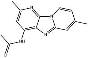 4-ACETAMIDO-2,7-DIMETHYLDIPYRIDO(1,2-A:3,2-D)IMIDAZOLE Structure
