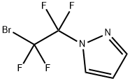 1H-Pyrazole, 1-(2-bromo-1,1,2,2-tetrafluoroethyl)- Structure