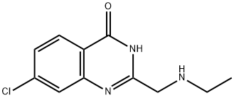 7-氯-2-[乙氨基甲基]-3,4-二氢喹唑啉-4-酮, 900640-73-5, 结构式