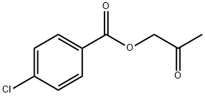 Benzoic acid, 4-chloro-, 2-oxopropyl ester 结构式