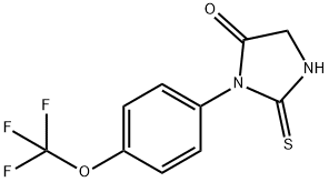 4-Imidazolidinone, 2-thioxo-3-[4-(trifluoromethoxy)phenyl]- Structure