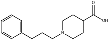 4-Piperidinecarboxylic acid, 1-(3-phenylpropyl)- 化学構造式