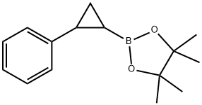 1,3,2-Dioxaborolane, 4,4,5,5-tetramethyl-2-(2-phenylcyclopropyl)- Structure