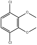 1,2-ジメトキシ-3,6-ジクロロベンゼン 化学構造式