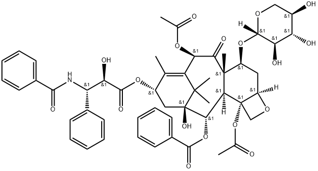 7-木糖基紫杉醇, 90332-66-4, 结构式